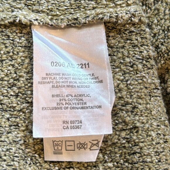 Women’s Marled Criss Cross Neck Sweater - Picture 7 of 8